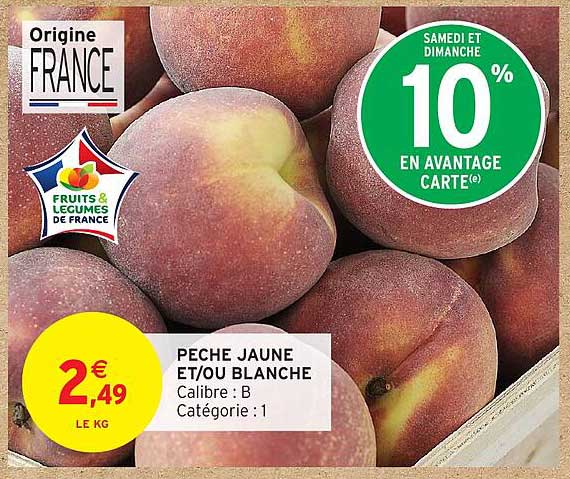PECHE JAUNE ET/OU BLANCHE