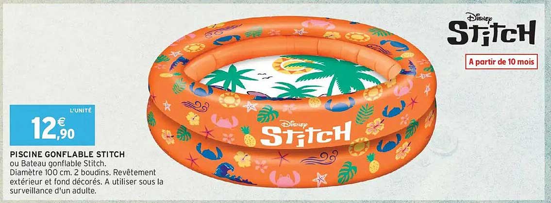 PISCINE GONFLABLE STITCH