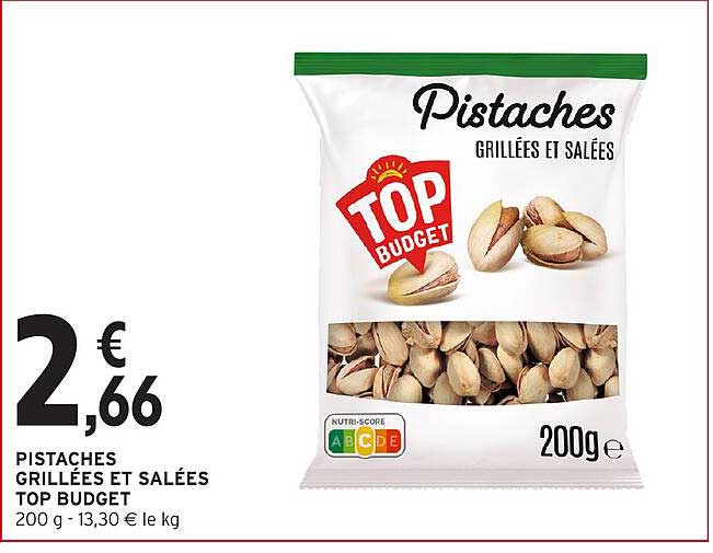 PISTACHES GRILLÉES ET SALÉES