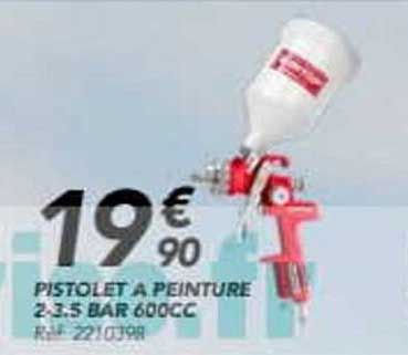 PISTOLET A PEINTURE 2.3 BAR 600CC