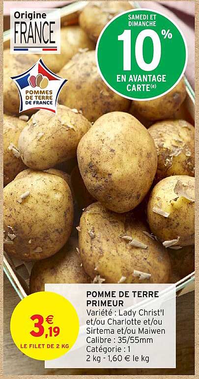 POMME DE TERRE PRIMEUR