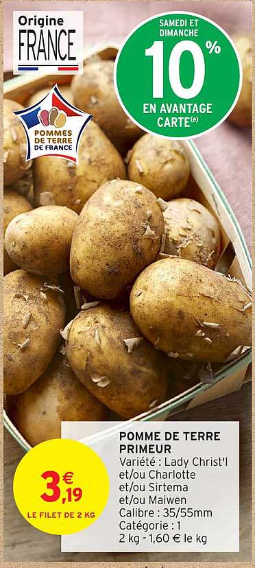 POMME DE TERRE PRIMEUR