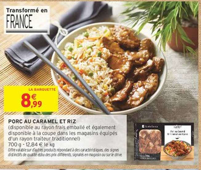 PORC AU CARAMEL ET RIZ