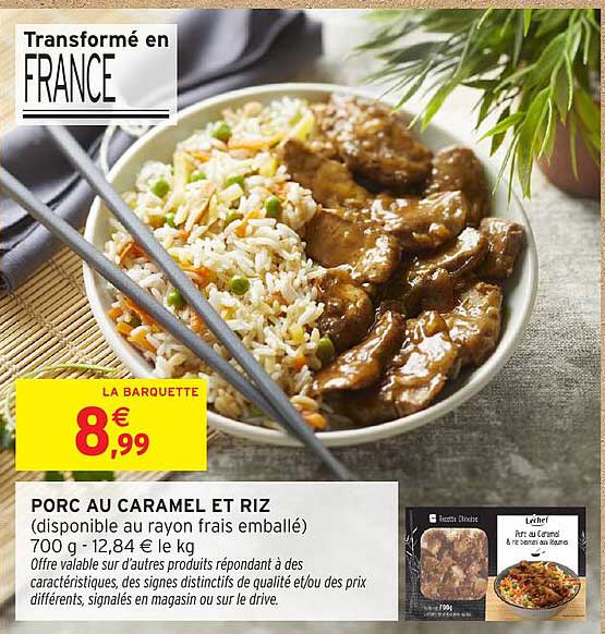 PORC AU CARAMEL ET RIZ