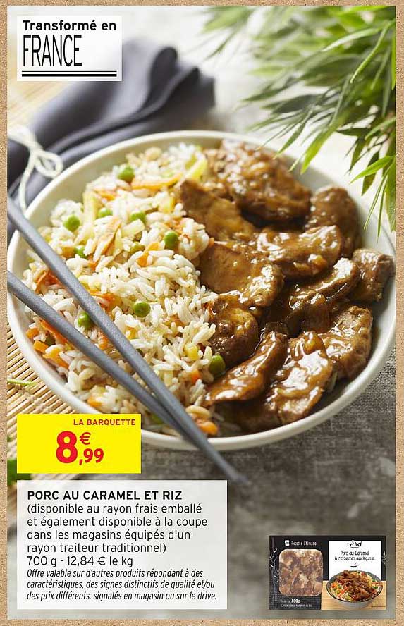 PORC AU CARAMEL ET RIZ