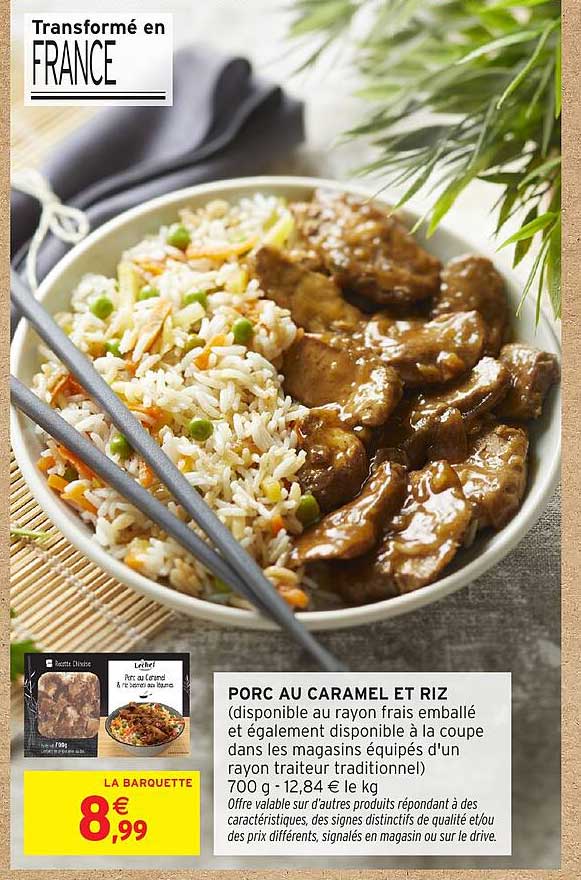 PORC AU CARAMEL ET RIZ