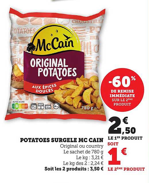 POTATOES SURGELE MC CAIN