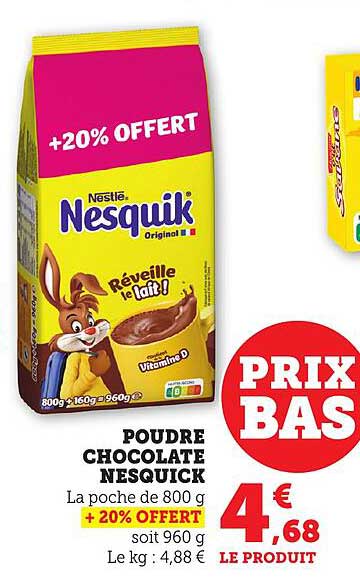 POUDRE CHOCOLATE NESQUIK