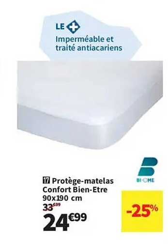 Protège-matelas Confort Bien-Etre 90x190 cm
