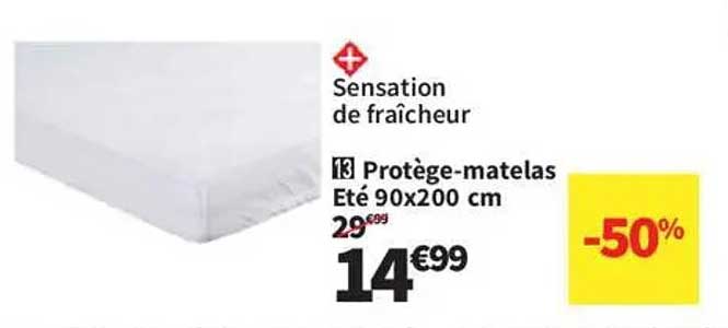 Protège-matelas Eté 90x200 cm