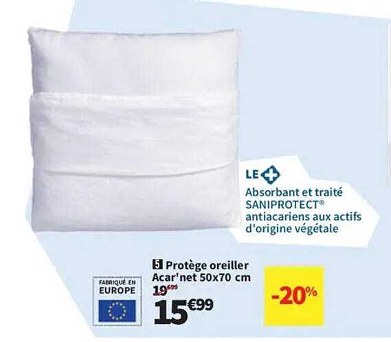 Protège oreiller Acar'net 50x70 cm