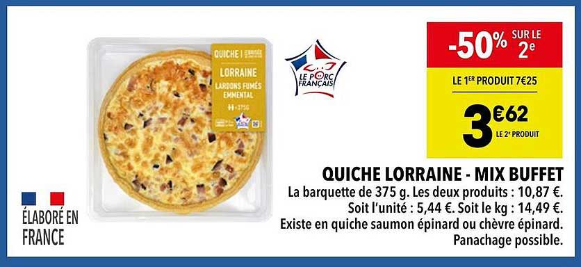 QUICHE LORRAINE - MIX BUFFET