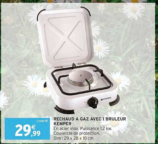 RECHAUD A GAZ AVEC 1 BRULEUR KEMPER