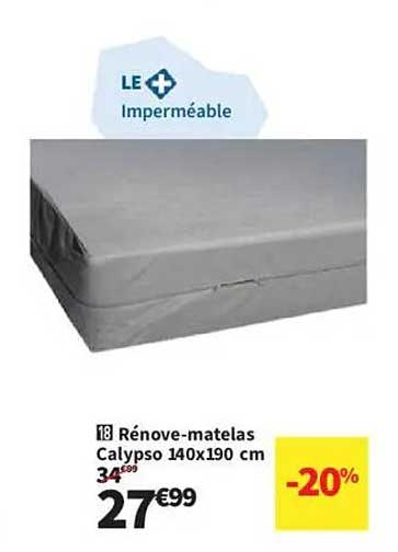Rénove-matelas Calypso 140x190 cm