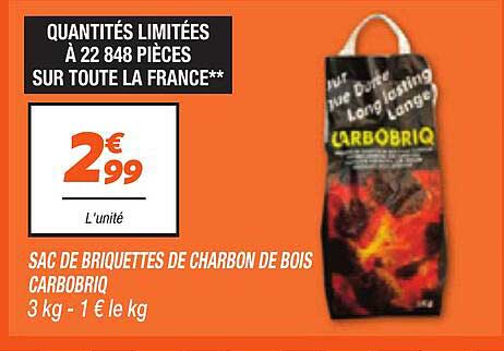 SAC DE BRIQUETTES DE CHARBON DE BOIS CARBOBRIQ