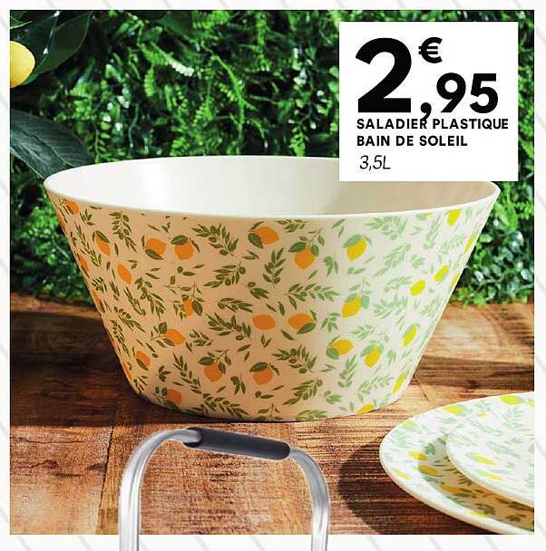 SALADIER PLASTIQUE BAIN DE SOLEIL