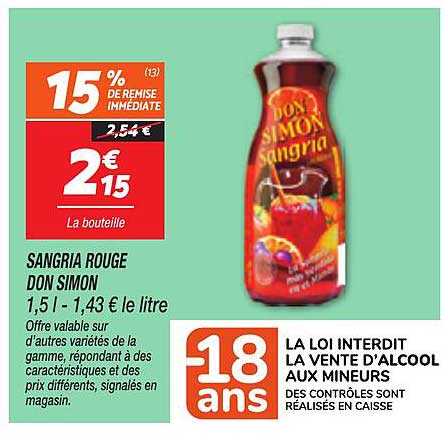 SANGRIA ROUGE DON SIMON