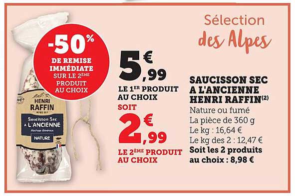 Saucisson Sec à l'Ancienne Henri Raffin