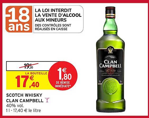 SCOTCH WHISKY CLAN CAMPBELL