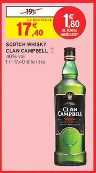 SCOTCH WHISKY CLAN CAMPBELL
