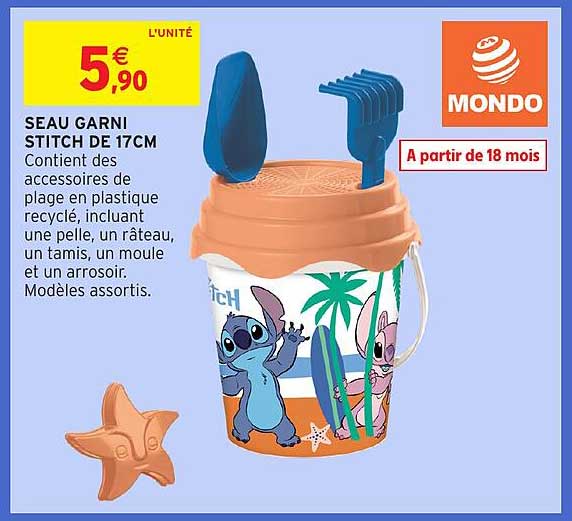 SEAU GARNI STITCH DE 17CM