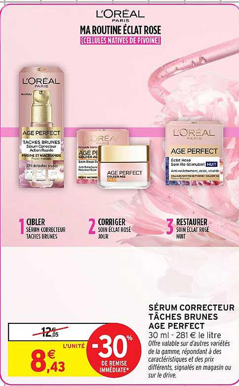 SÉRUM CORRECTEUR TÂCHES BRUNES AGE PERFECT