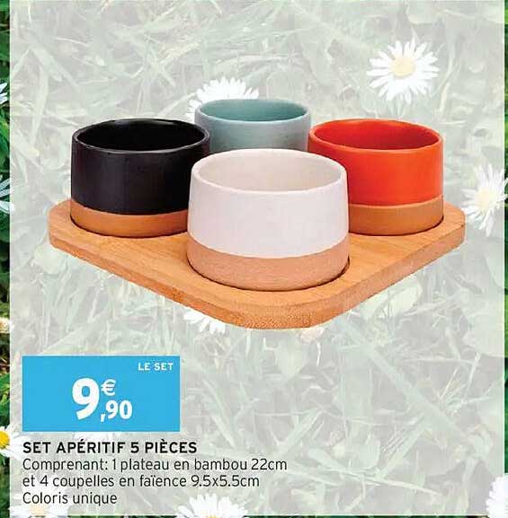 SET APÉRITIF 5 PIÈCES