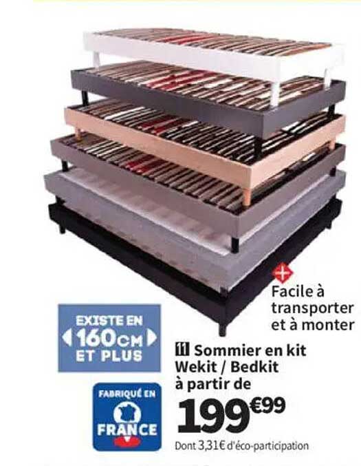 Sommiers en kit Wekit / Bedkit à partir de 199€99