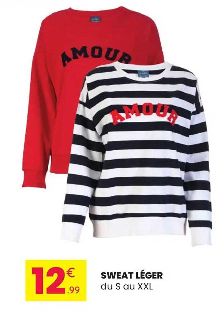 SWEAT LÉGER du S au XXL