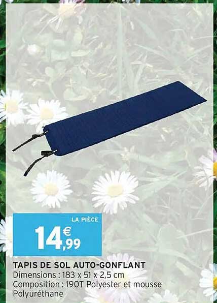 TAPIS DE SOL AUTO-GONFLANT