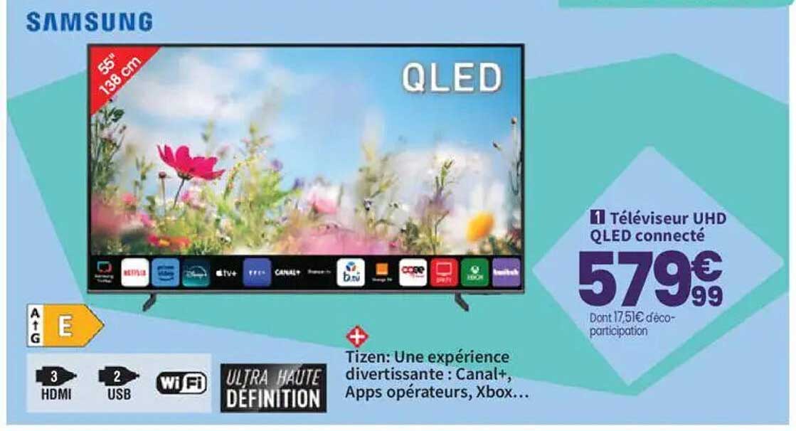 Téléviseur UHD QLED connecté