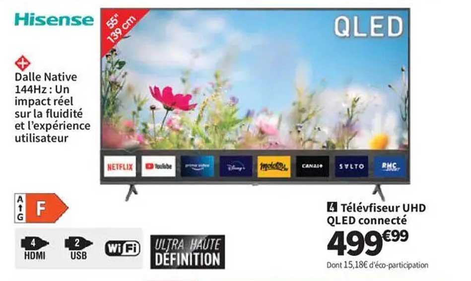 Téléviseur UHD QLED connecté