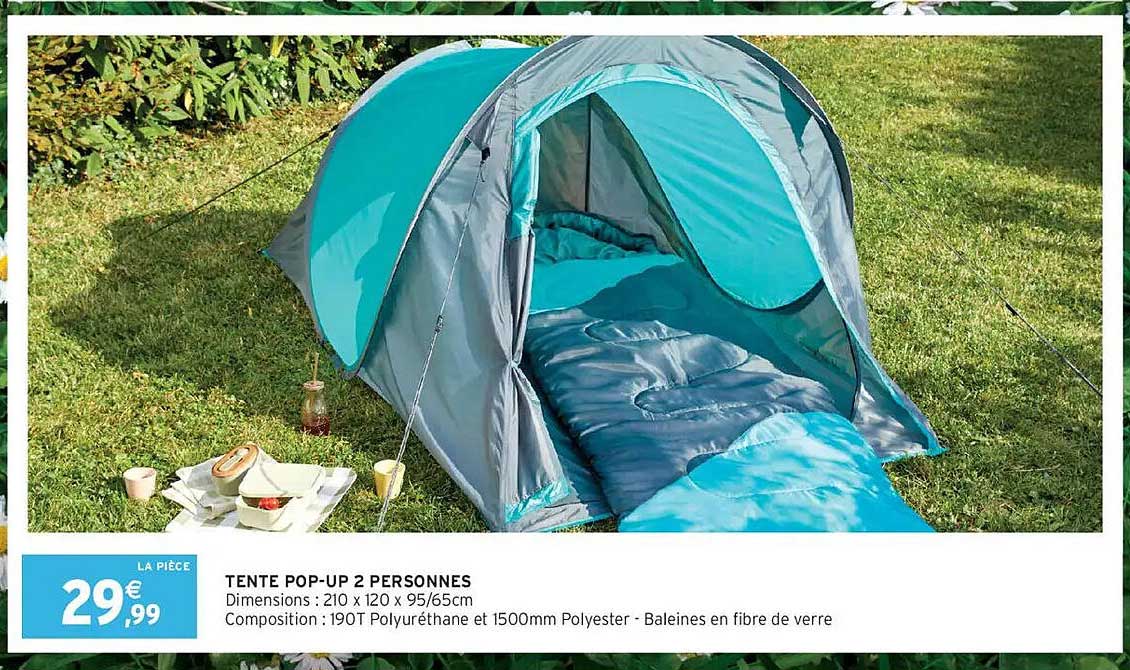 TENTE POP-UP 2 PERSONNES