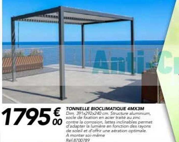 TONNELLE BIOCLIMATIQUE 4MX3M