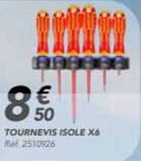 TOURNEVIS ISOLE X6