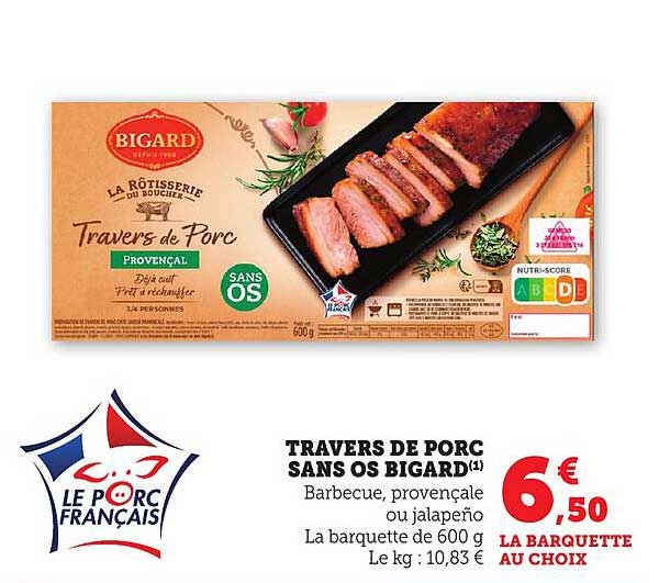 TRAVERS DE PORC SANS OS BIGARD