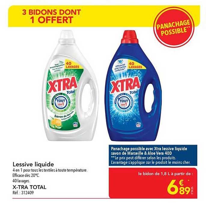 3 BIDONS DONT 1 OFFERT