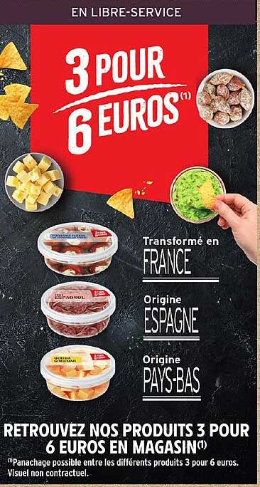 3 POUR 6 EUROS