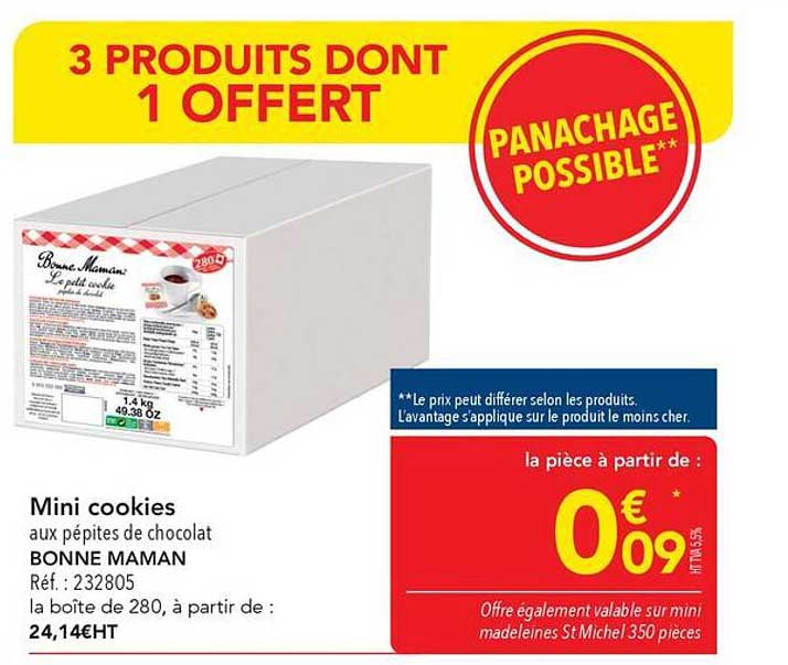 3 PRODUITS DONT 1 OFFERT
