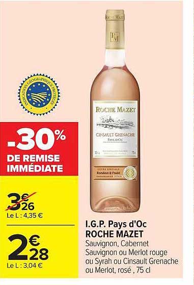 -30% DE REMISE IMMÉDIATE