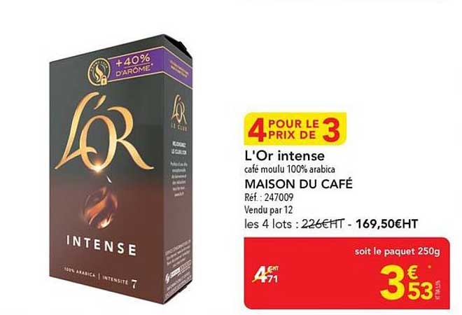 4 pour le prix de 3