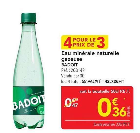4 pour le prix de 3