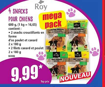 4 Snacks pour chiens