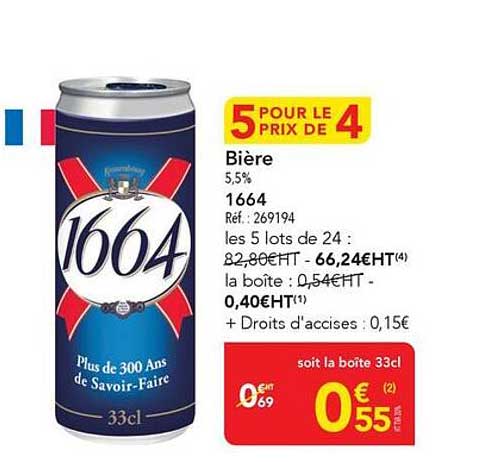 5 POUR LE PRIX DE 4