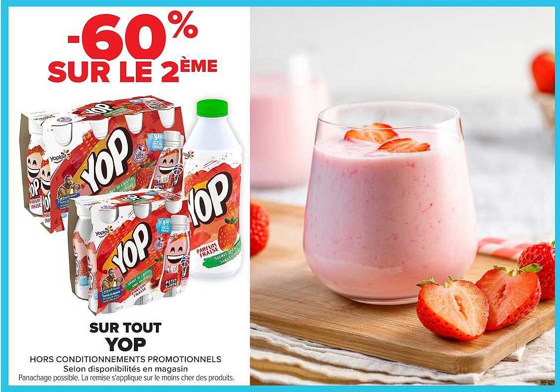 -60% SUR LE 2ÈME SUR TOUT YOP