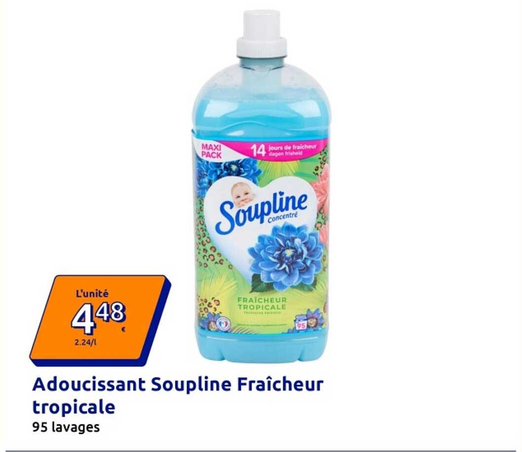 Adoucissant Soupline Fraîcheur tropicale