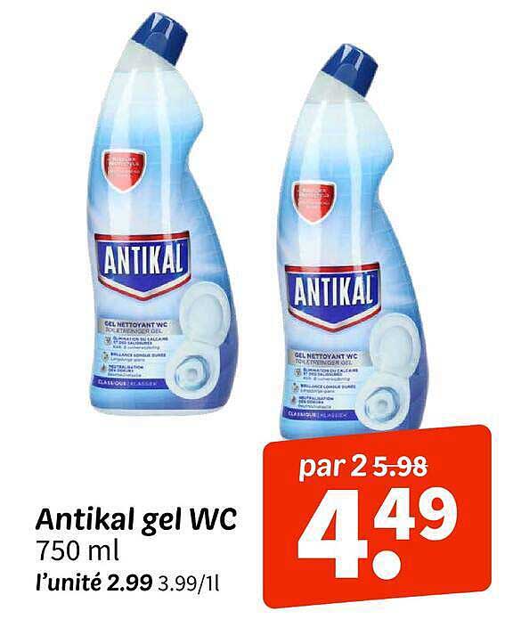 Antikal gel WC 750 ml