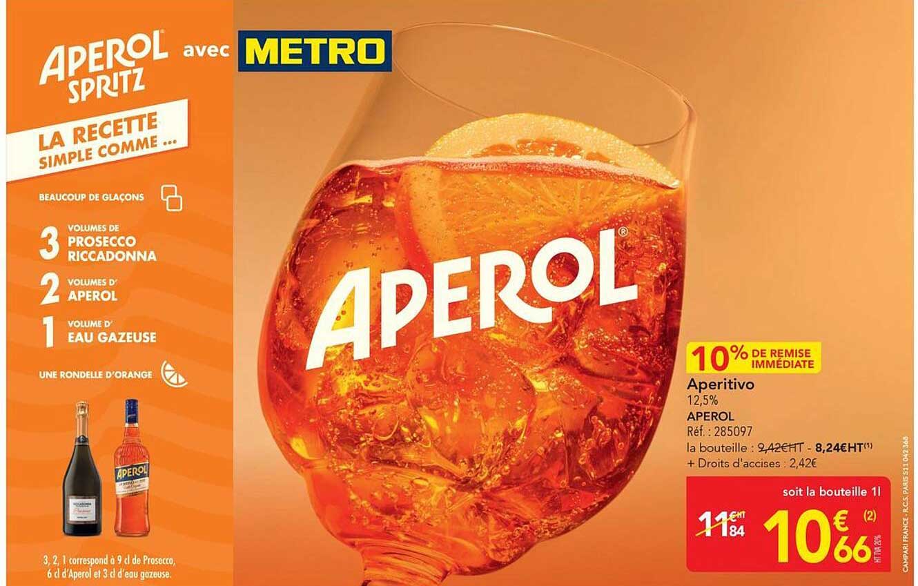 Aperol Spritz avec METRO