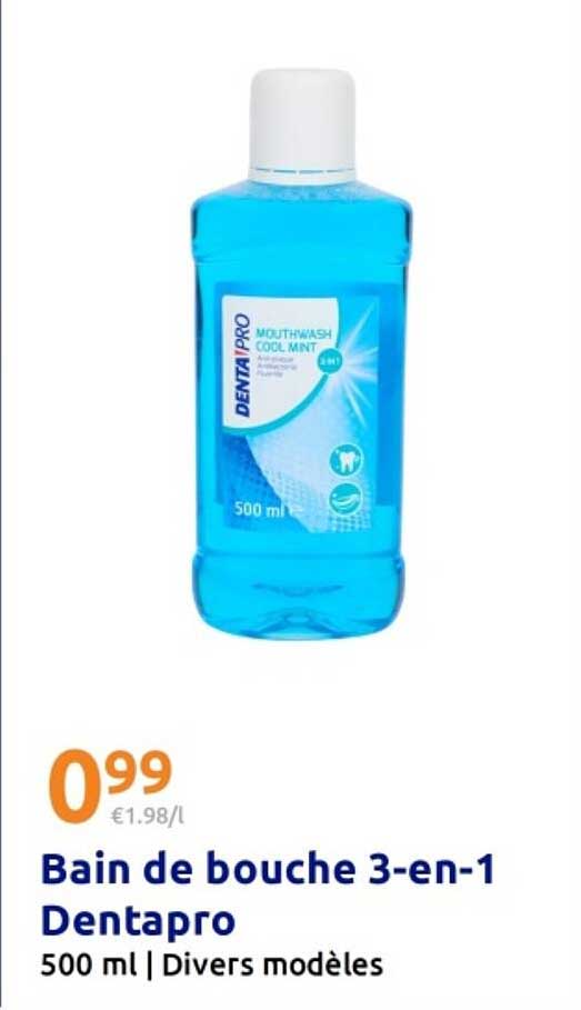 Bain de bouche 3-en-1 Dentapro