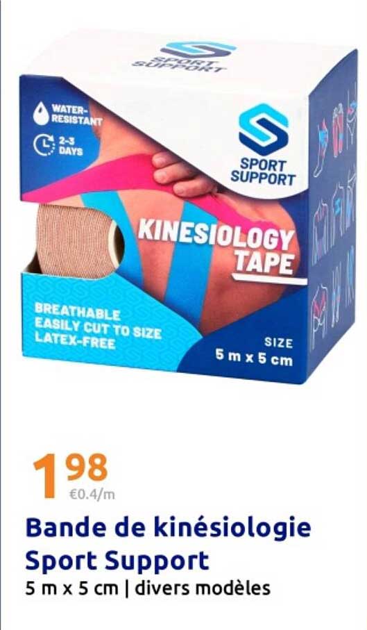 Bande de kinésiologie Sport Support